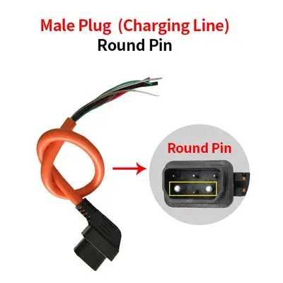 (TS TC Plug Round) For Super Soco Ts Tc Original Motorcycle Accessories Body Charging Plug