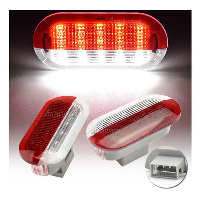 2PCS Led Door Warning Light Interior Courtesy Welcome Lamp For VW Golf