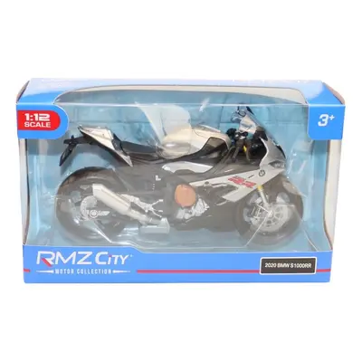 (Silver With Box) 1/12 BMW S1000RR Motorcycle Toy 1:12 RMZ City Diecast Metal Racing Model Super