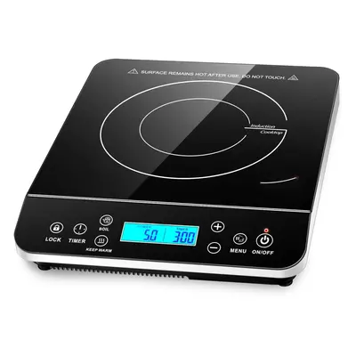 Induction Hob, Induction Cooker Countertop Burner with LCD Sensor Touch Watts, Temperature Level