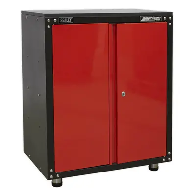 Modular Door Cabinet with Worktop - x x 820mm - Locking Storage System