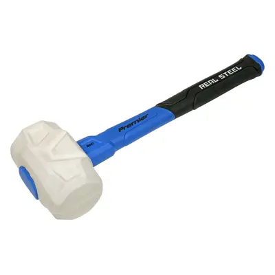 24oz Rubber Mallet with Fibreglass Shaft - Non-Marking Head - Textured Grip