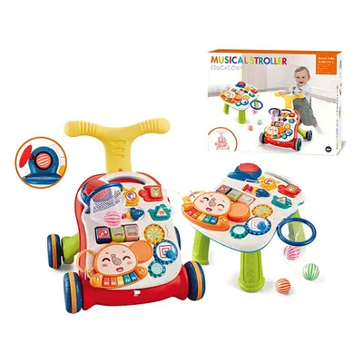 2-in-1 Baby walker, And Baby interactive entertainment game table.