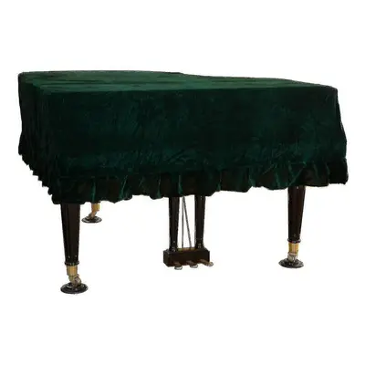 (210 to 220CM, green) Velvet Grand Piano Cover Piano Cover-antistatic Non-stick Ash