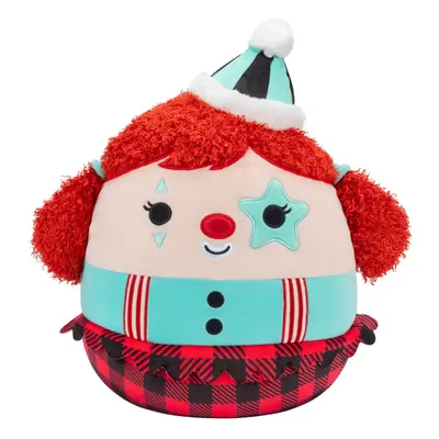 Squishmallows Original 12-Inch Eurydice Clown with Teal Star Eye Patch - Official Jazwares Plush