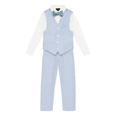 Tommy Hilfiger Boys' 4-Piece Formal Suit Set Includes Shirt Dress Pa