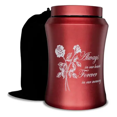 Large Cremation Urns for Adult Human Ashes Up to lbs Decorative Urn with Flower Design for Femal