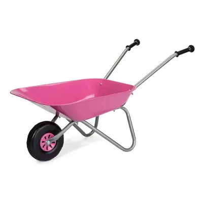 Rolly Childrens Metal Wheelbarrow - Pink