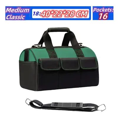 (18 inch Classic) Upgrade Heighten large capacity Tool Bag Thickened 1680D Oxford Waterproofed W