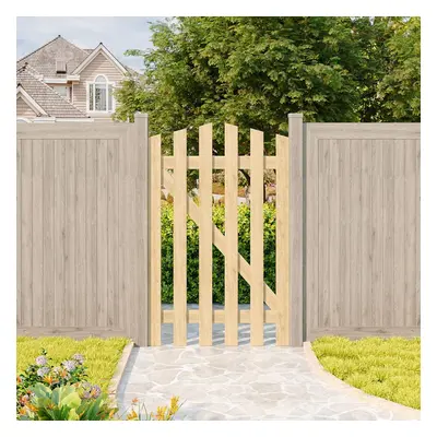 (76cm(W) x 120cm(H)) Outdoor Wooden Garden Gate Fence Door