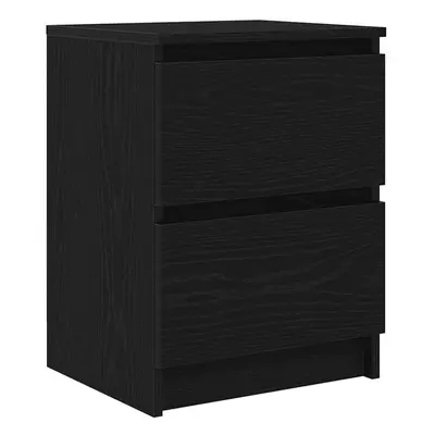 (black) vidaXL TV Cabinet Smoked Oak 40x35x54 cm Engineered Wood tv stand tv sideboard