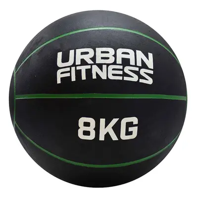 8KG 28.5cm Rubber Medicine Ball - At Home Weight Training Weighted Gym Ball