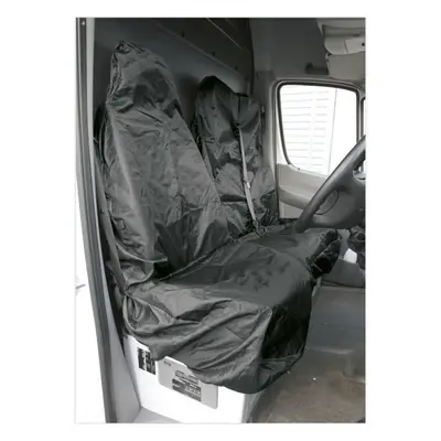 2 PACK Heavy Duty Front Van Seat Protector - Water-Resistant Nylon - Universal