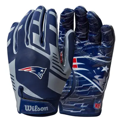 Wilson NFL Stretch Fit Football Gloves - Adult New England Patriots