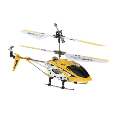 (Yellow) Syma S107G R/C Airplane Helicopter Model Remote Control Helicopter USB Three-channel Ab