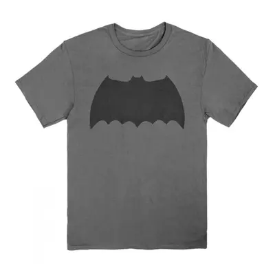 Batman 887765-4xlarge Batman Frank Miller Dark Knight Returns Logo T-Shirt, Gray - 4XL