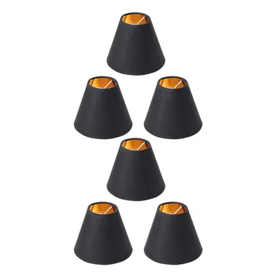 6X Small Lamp Shade Chandelier Shade Small Lamp Shade Clip for Candelabra Bulbs Table Chandelier