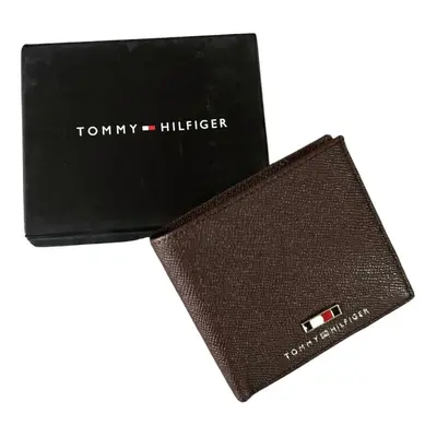 Tommy Hilfiger Business Cards and Coin Pocket Wallet Brown