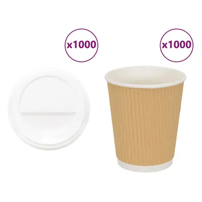 (8oz/200ml) vidaXL Paper Coffee Cups with Lids pcs 4oz 100ml paper cup