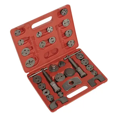 30 Piece Brake Piston Tool Kit - Push & Wind Back Brake Pistons - Storage Case