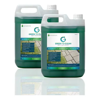 (2 x Litres) Biodegradable Algae and Organic Growth Remover - Smartseal Green to Clean