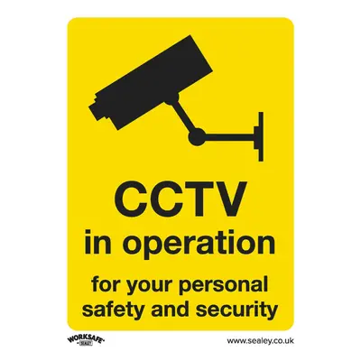 10x CCTV IN OPERATION Security Safety Sign - Rigid Plastic x 100mm Warning