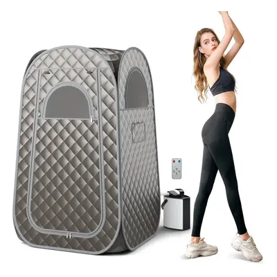 Portable Home Sauna Full Body Steam Sauna Tent w/3L Steam Generator