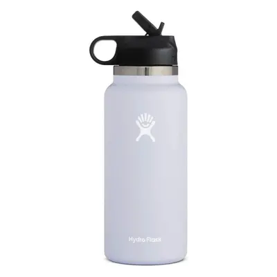 (White, 40oz) Water Bottle | Straw Lid | Outdoor Portable Insulated Cup