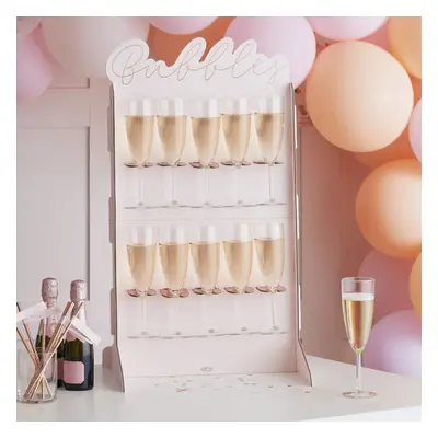 Rose Gold Blush Pink Drinks Stand, Prosecco Champagne Wall, Prosecco Bar Stand, Bridal Shower De