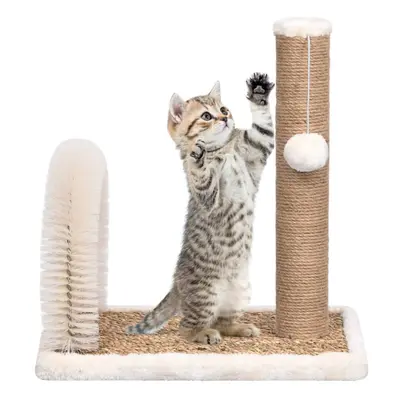 vidaXL Cat Tree with Arch Grooming Brush and Scratch Post Cat Furniture Supply