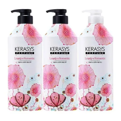 Kerasys Perfume Lovely Shampoo 980ml X 2p + 980ml Set, Korean Hair Care