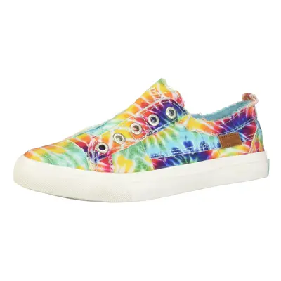 Blowfish Malibu womens Play fashion sneakers Rainbow Tie-dye Canvas