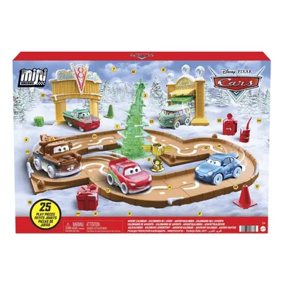 Disney and Pixar Cars Toys Mini Racers Advent Calendar with Toy Cars Track Pieces and Mini-Toy A