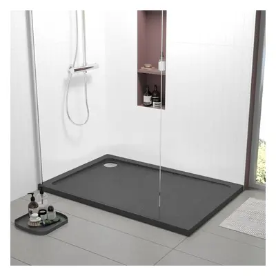 1200mm x 800mm Premium Rectangular Shower Tray - Slate Grey