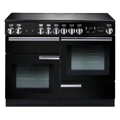 Rangemaster PROP110EIGB/C Professional Plus Gloss Black with Chrome Trim 110cm Induction Range C