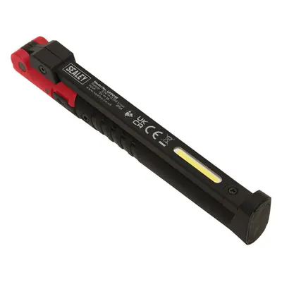 Slim Folding Pocket Light - COB & SMD LED - Rechargeable - Magnetic - Red