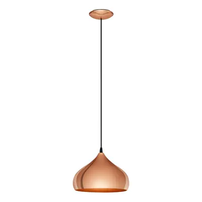 Hanging Ceiling Pendant Light Polished Copper x 60W E27 Hallway Feature Lamp