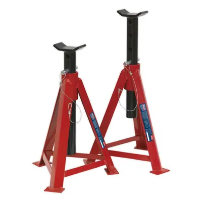 PAIR Tonne Axle Stands - Pin & Chain Load Support - 700mm Max Height