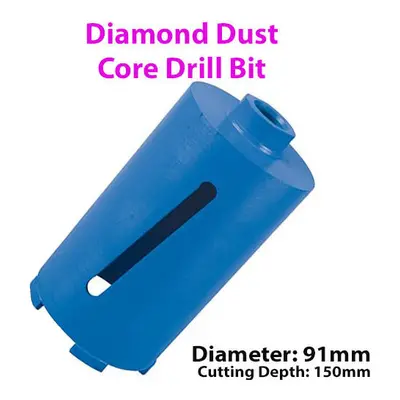 91mm x 150mm Diamond Core Drill Bit Hole Cutter For Brick Wall / Concrete Block