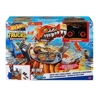 Mattel Hot Wheels Monster Trucks Shark Spin Out Playset Toys