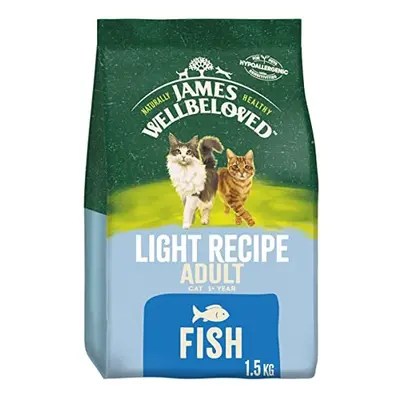 Light Adult Fish 1.5 kg Bag, Hypoallergenic Dry Cat Food