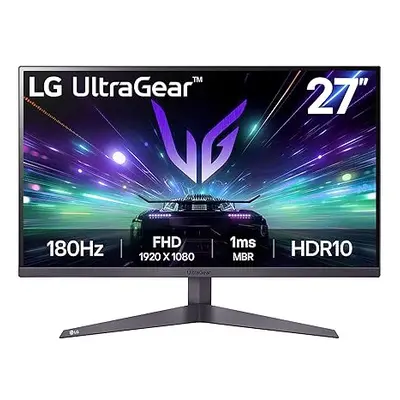 LG UltraGear Gaming Monitor 27GS50F, Inch, 1080p, 180Hz, 1ms MBR, 5ms Response Time, HDR 10, AMD