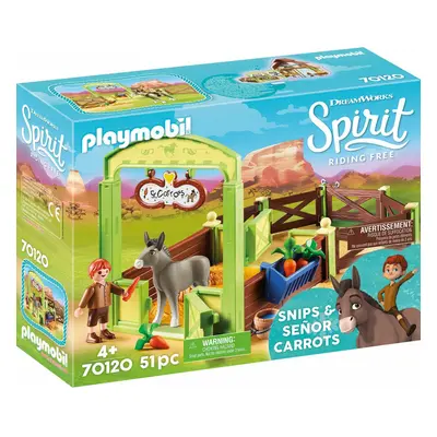 Playmobil Spirit Snips & SeÃ±or Carrots with Horse Stall