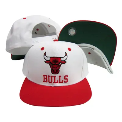 Chicago Bulls Word White/Red Two Tone Plastic Snapback Adjustable Plas