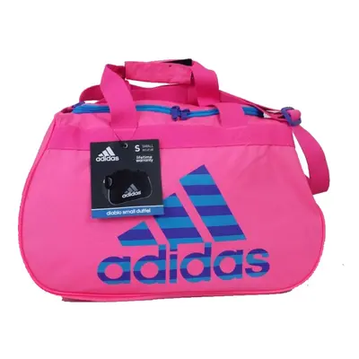 Adidas Diablo II Duffel Gym Bag Luggage Solar Pink Blue Small