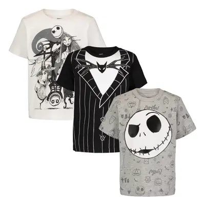 Disney Nightmare Before Christmas Jack Skellington Oogie Boogie Sally Toddler Boys Pack T-Shirts