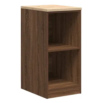 (brown oak, x x cm/ pcs) vidaXL Garage Storage Cabinet Solid Wood Pine cabinet