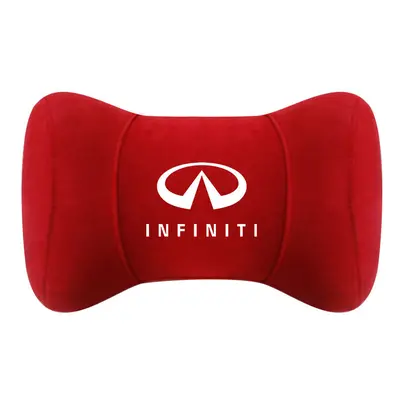 (Red) Car Interior Headrest Pillow Neck Protection for Infiniti Logo Q50 FX35