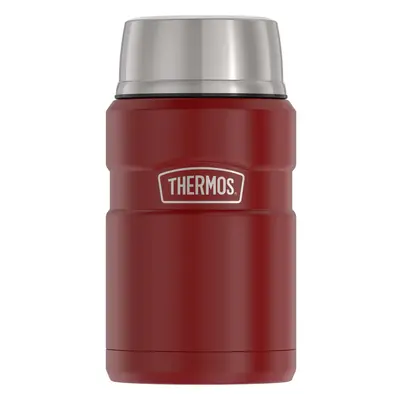 THERMOS Stainless King Vacuum-Insulated Food Jar Ounce Rustic Red