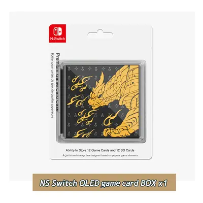 (OLED-D) Monster Hunter Storage Bag for Nintendo Switch OLED Case Bracket Rocker Cap Protective 